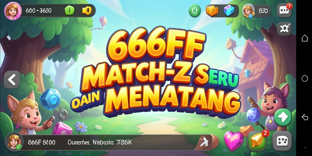 Tampilan gameplay Match-3 yang menarik di 666FF.