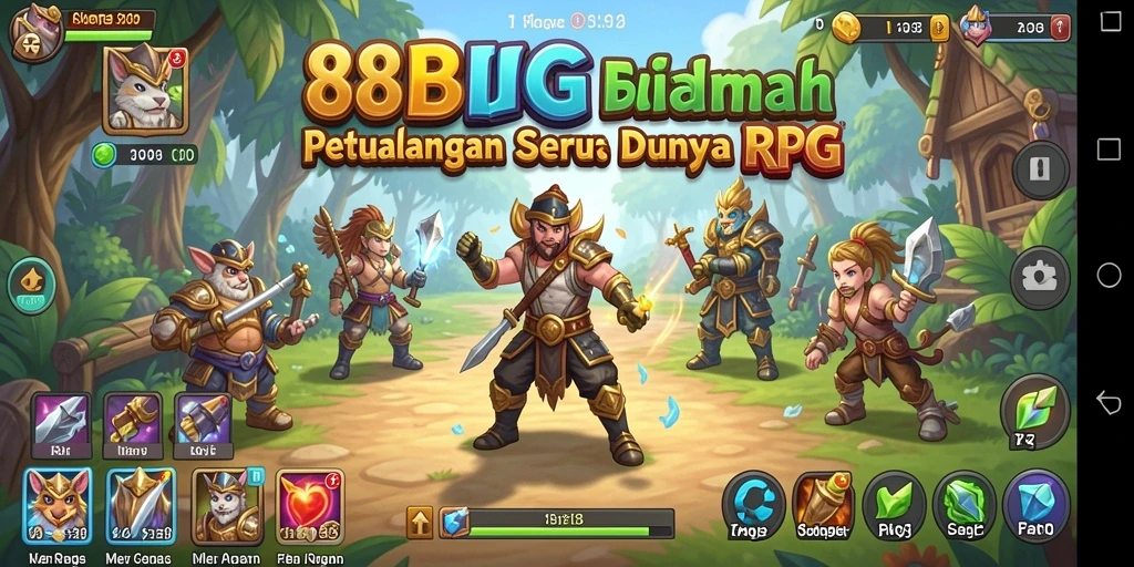 Tampilan gameplay RPG yang mengasyikkan dalam 88BIG.