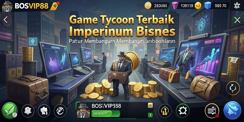 Screenshot utama BOSVIP88 menampilkan gameplay yang mendebarkan di dunia Tycoon.