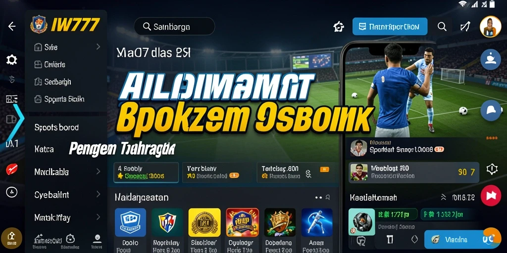 Tampilan screenshot IW777 menampilkan fitur taruhan olahraga yang interaktif.