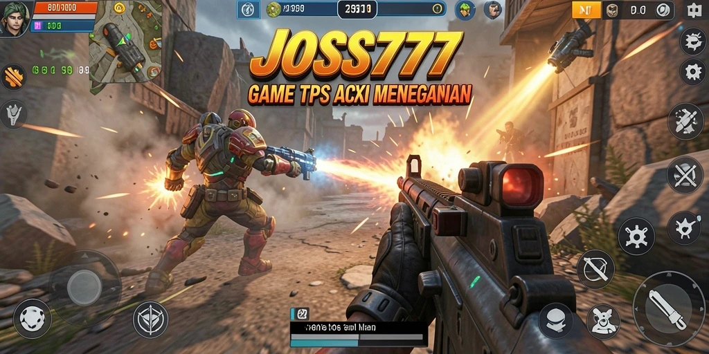 Tampilan gameplay penuh aksi dalam JOSS777 yang mendebarkan.