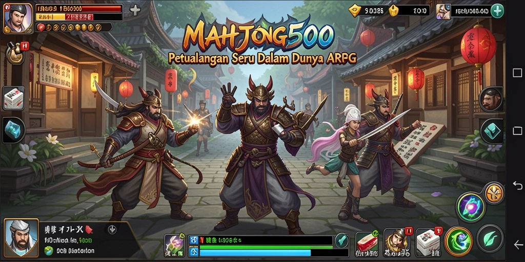 Tampilan gameplay menarik dari MAHJONG500 dalam dunia ARPG.