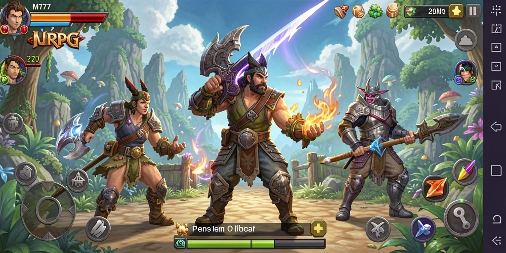 Tampilan menarik dari gameplay RPG yang mendebarkan.