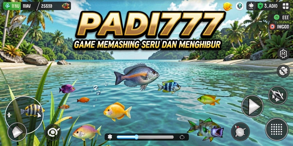 Tampilan gameplay PADI777 dengan grafis memukau saat memancing.