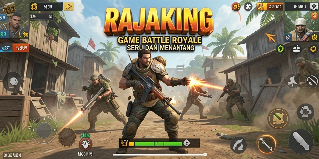 Tampilan mengesankan dari gameplay intens di RAJAKING.