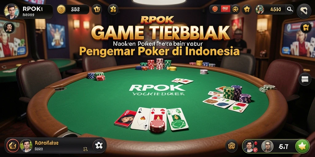 Tampilan utama RPOK menampilkan gameplay poker yang menarik.