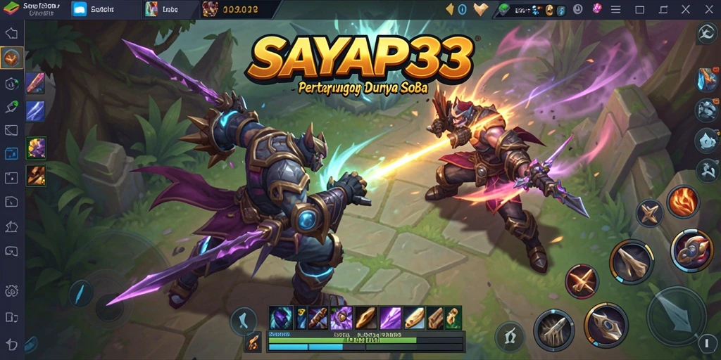 Gameplay seru SAYAP33 dengan aksi pertempuran strategis.