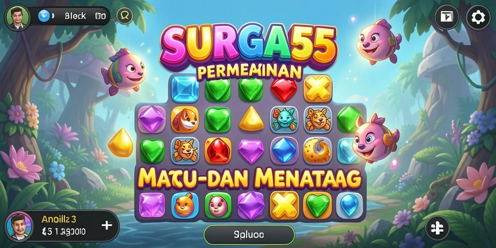 Gameplay seru dengan grafis penuh warna di SURGA55.