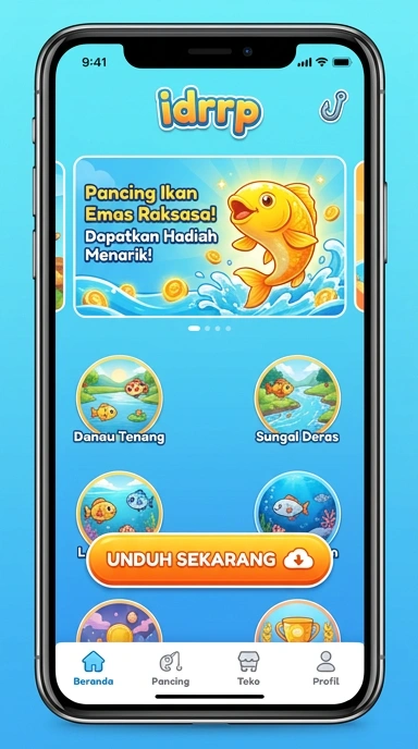 Tampilan utama aplikasi idrrp dengan daftar aplikasi terbaru.